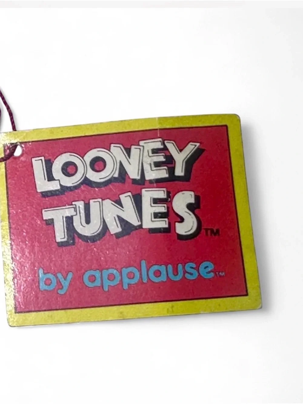 Warner Bros. Looney Tunes Red and Yellow Hang Tag